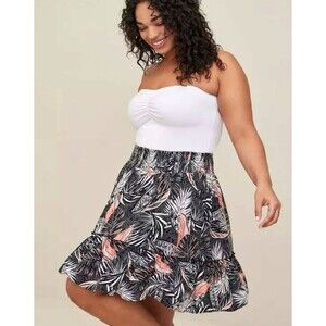 NWT Torrid Mini Challis Smocked Waist Skirt Size 1X